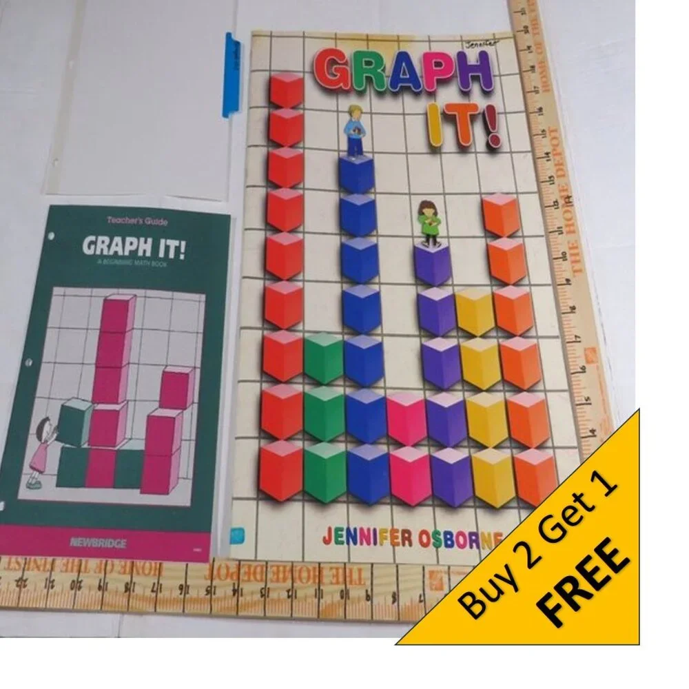 Graph It BIG BOOK (almost 2 feet tall) with teacher pages  CLASSROOM SIZE
